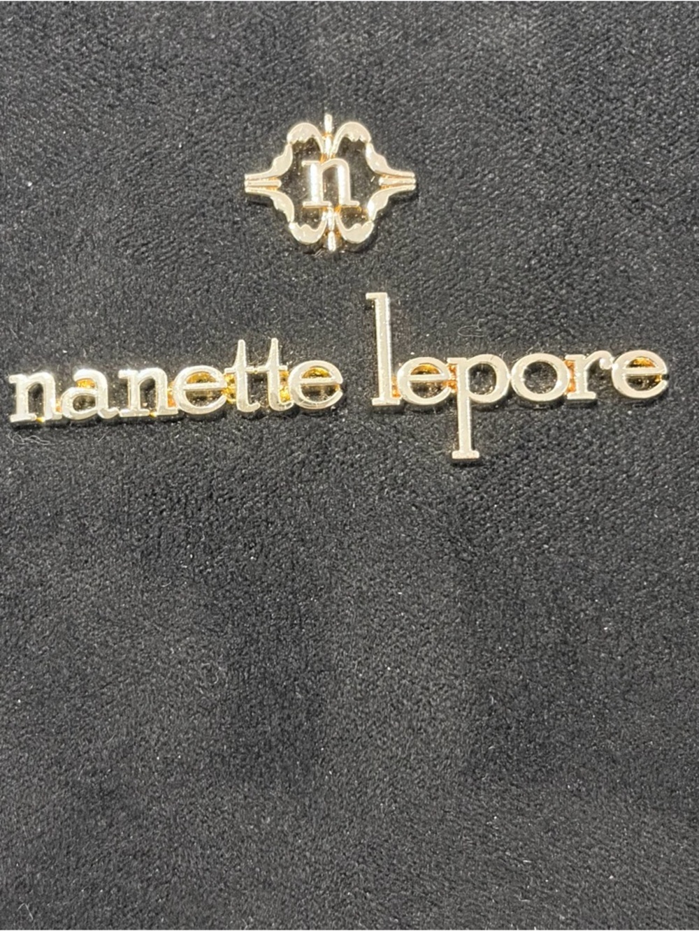 Nanette Lepore Black Faux Suede Wristlet Crossbody Wallet Minimalist Chic Core - Picture 2 of 13